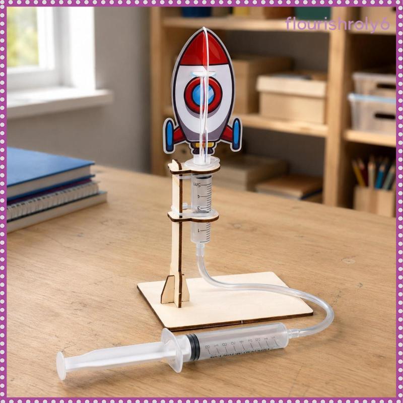 [Flourishroly6] Kit De Lançador De Nave Espacial DIY Sistema De Lançamento De Pressão Prático Cortado