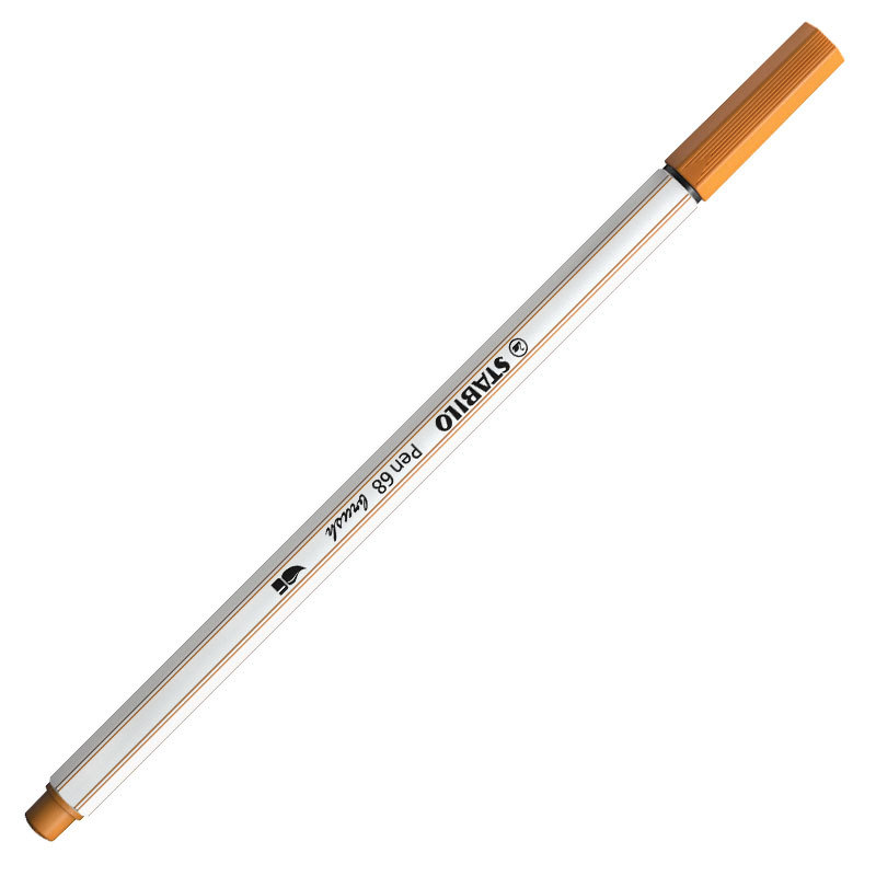 Caneta pincel Pen Brush Aquarelável 568/89 Marrom Claro Stabilo