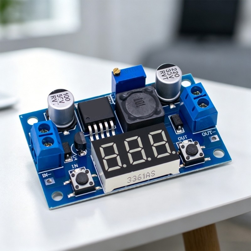 Regulador De Tensões De Display Duplo HL DC4V 40V A 1 25V 37V Com Almofada De Solda Para Solução Elétrica