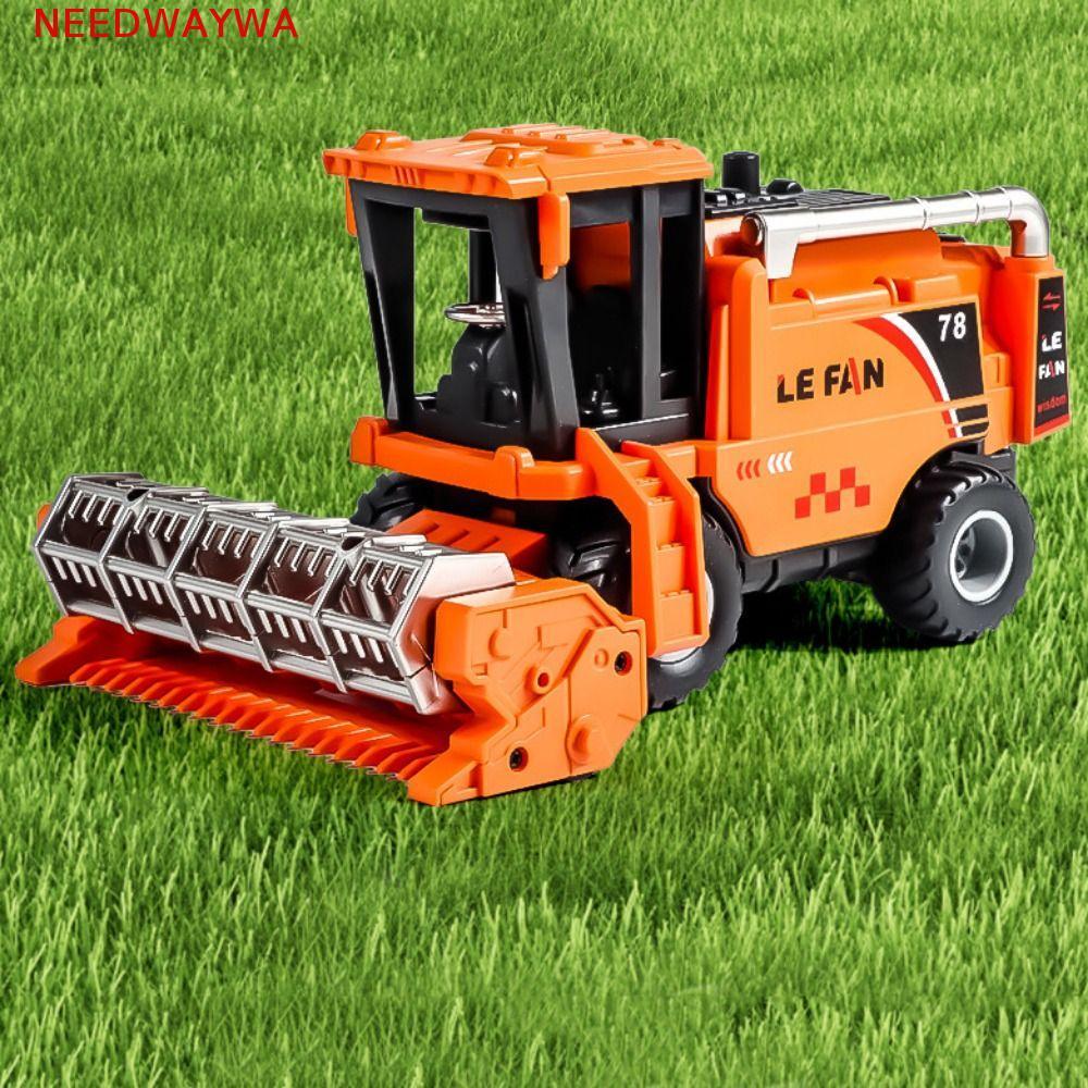 NEEDWAYWA Simulação Fazenda Colheitadeira Brinquedo , Caminhão Basculante Trator Crianças Agricultor Carrinho Guindaste