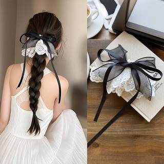 Francês elegante saia de renda arco baixo rabo de cavalo grampo de cabelo 2026 novo estilo Grab clip primavera clipe vol