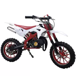 Mini Moto Cross a Gasolina 49cc 2 Tempos Freio a Disco Vermelho