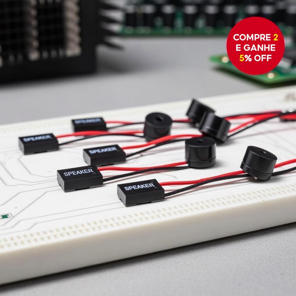 Kit de Alarme Buzzer para Placa-Mãe de PC, 10 Alto-falantes Mini Plug para Gabinetes de Computador
