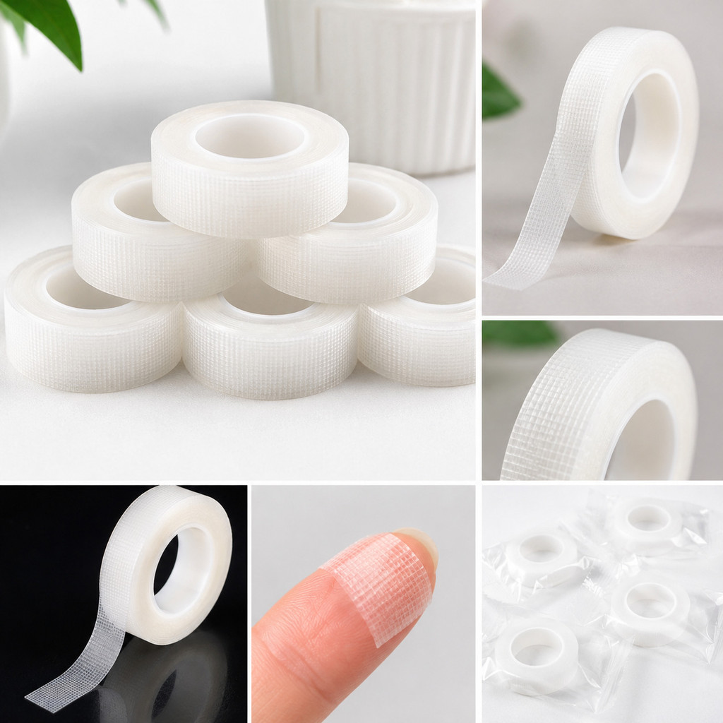 Kit 20 Fitas Micropore Transparentes Antialérgicas 10m – Ideal Para Extensão de Cílios, Alongamento e Uso Profissional