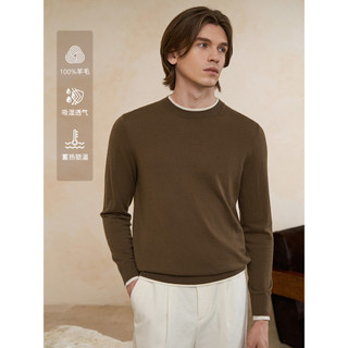 Aojia Business Casual Masculino Outono Inverno Suéter de Lã de Manga Comprida Suéter Masculino Suéter Masculino