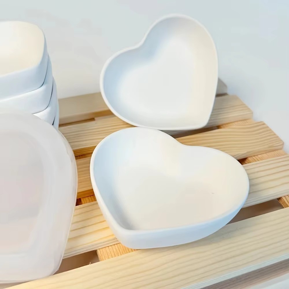 Molde de Silicone em Forma de Coração Pequeno Reutilizável para DIY Artesanato Resina Joias Mini Tigela