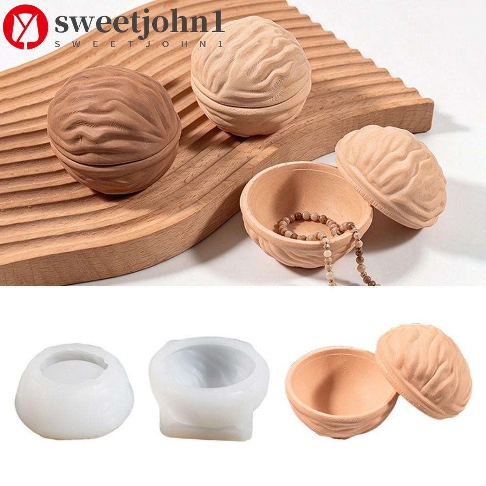 SWEETJOHN1 Molde Em Forma De Nogueira 3D , Antiaderente Para Jarra De Armazenamento De Artesanato DIY De Silicone De Ges