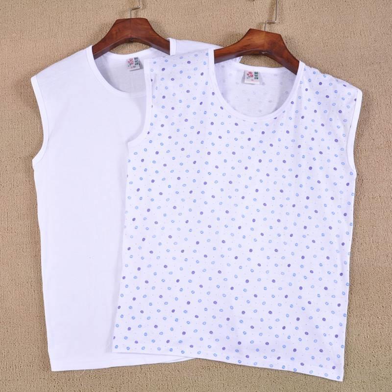 Crisântemo marca 2025 senhoras colete de meia-idade idosos solto sem mangas Undershirt Base para idosos 2025 fino em tor
