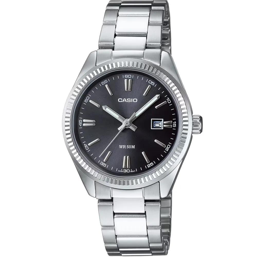 Relógio Casio Feminino Ref: Ltp-1302pd-1a1veg Clássico Prateado