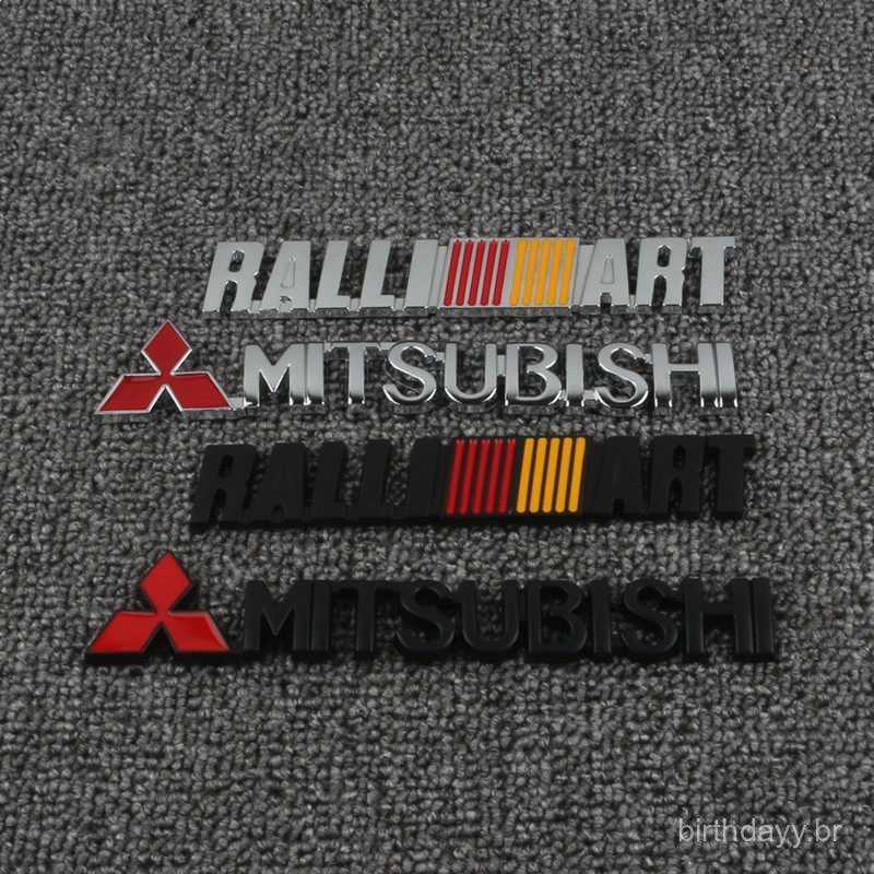 Novos adesivos metálicos modificados para carros Mitsubishi ASX, Lancer EX, Lancer, Lingxue, Lingyue, V3, EVO, emblemas