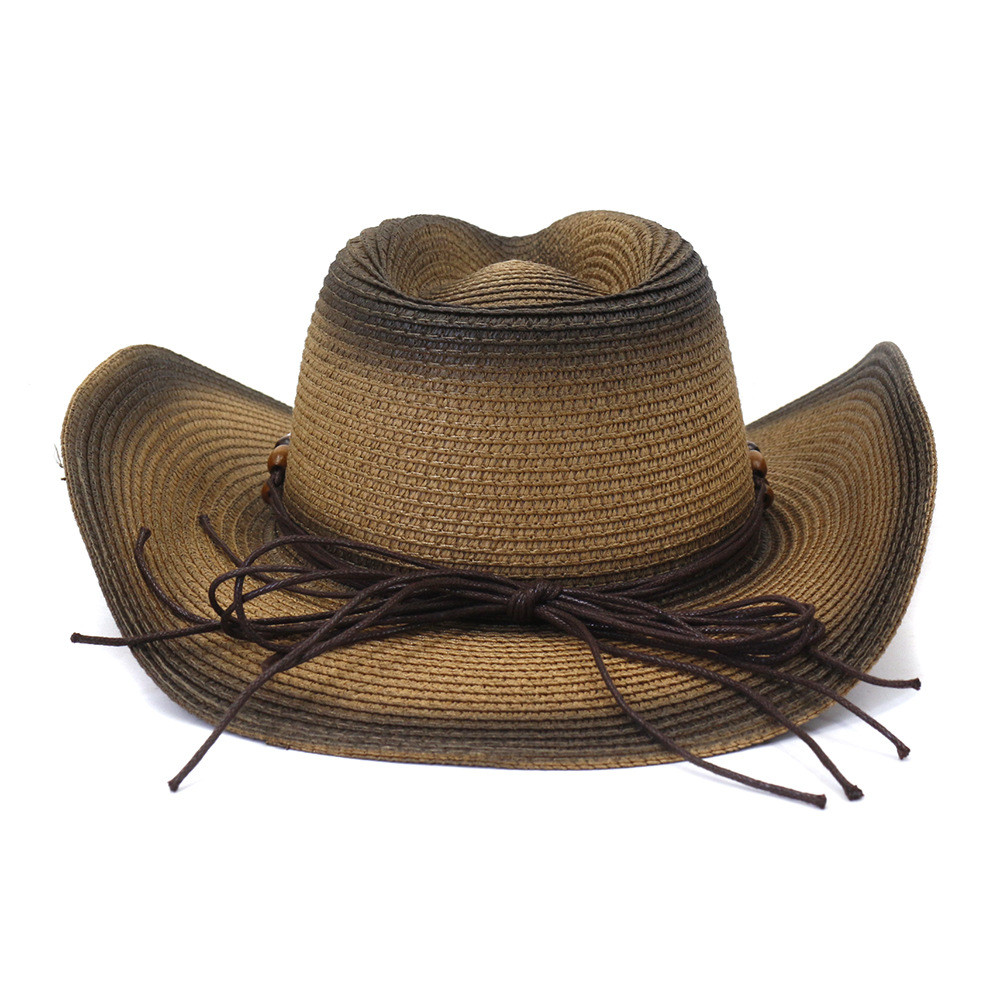 Masculino feminino pintura Spray Cowboy palha chapéu praia chapéu ao ar livre protetor solar à beira-mar chapéu de sol