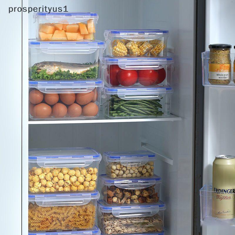 PRS 550/1000/1500/2500ml Caixa De Armazenamento De Alimentos Para Geladeira Com Tampa De Plástico Preparar Preservação D