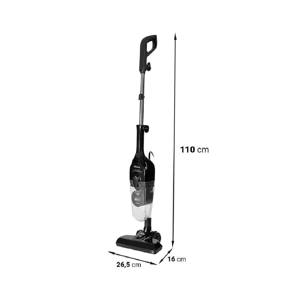Aspirador de Pó Vertical 2 em 1 Philco PAS1600P 1550W Preto 220v · foto 2