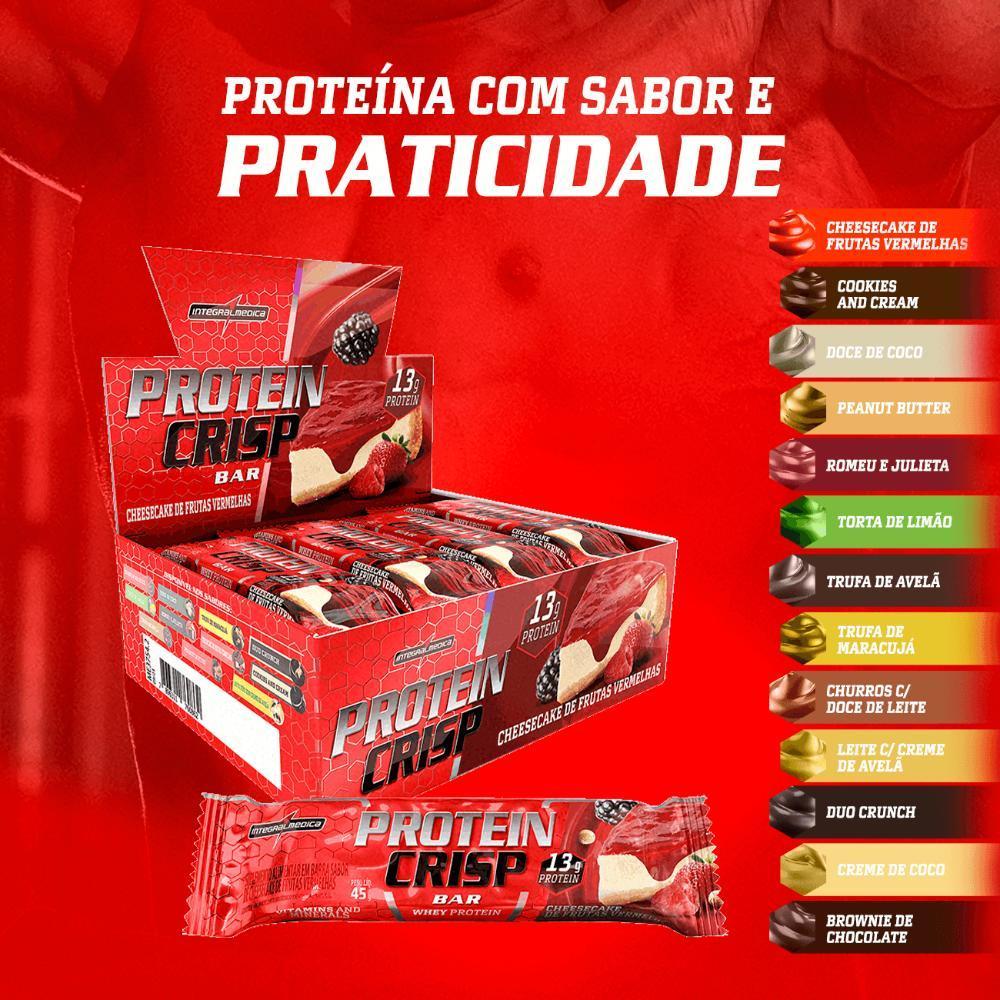 Barra de Proteína Whey Crisp Bar 12un Integralmedica - Proteína de Qualidade, Baixa Caloria e Muito Sabor · foto 2