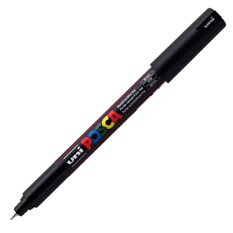 Caneta Posca PC-1MR Preto Uni-Ball