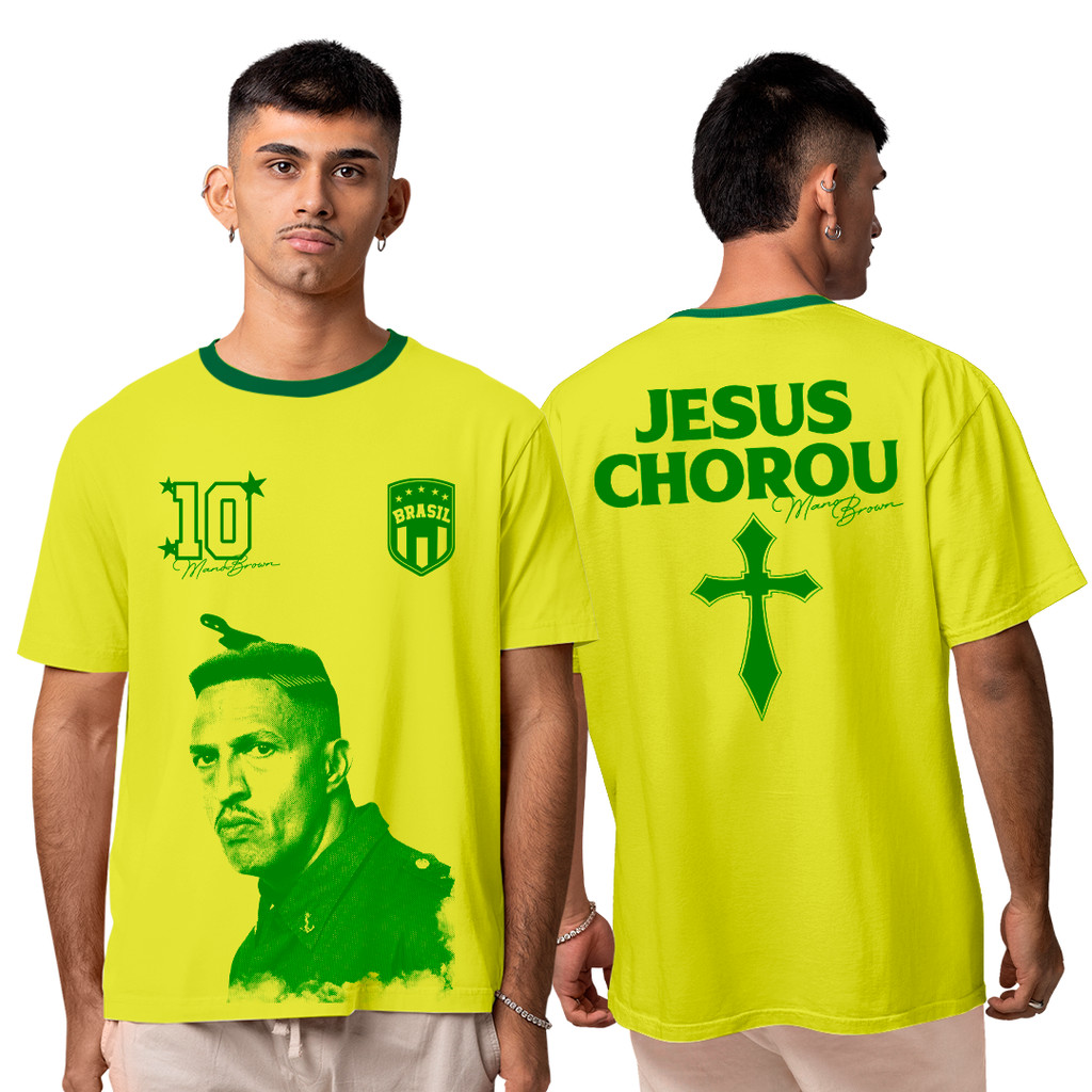 Camiseta Algodão Unissex Mano Brown Copa do Mundo Brasil Core 2026 FC T-Shirt Camisa