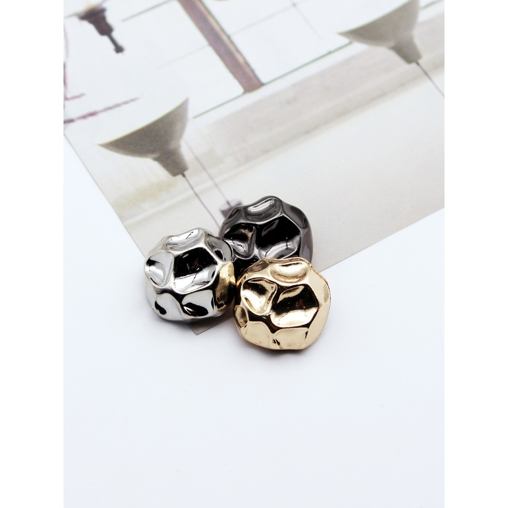 Xiaoxiang estilo minimalista Pit superfície Metal cogumelo botão casaco de pele terno de malha Blazer blusão Retro