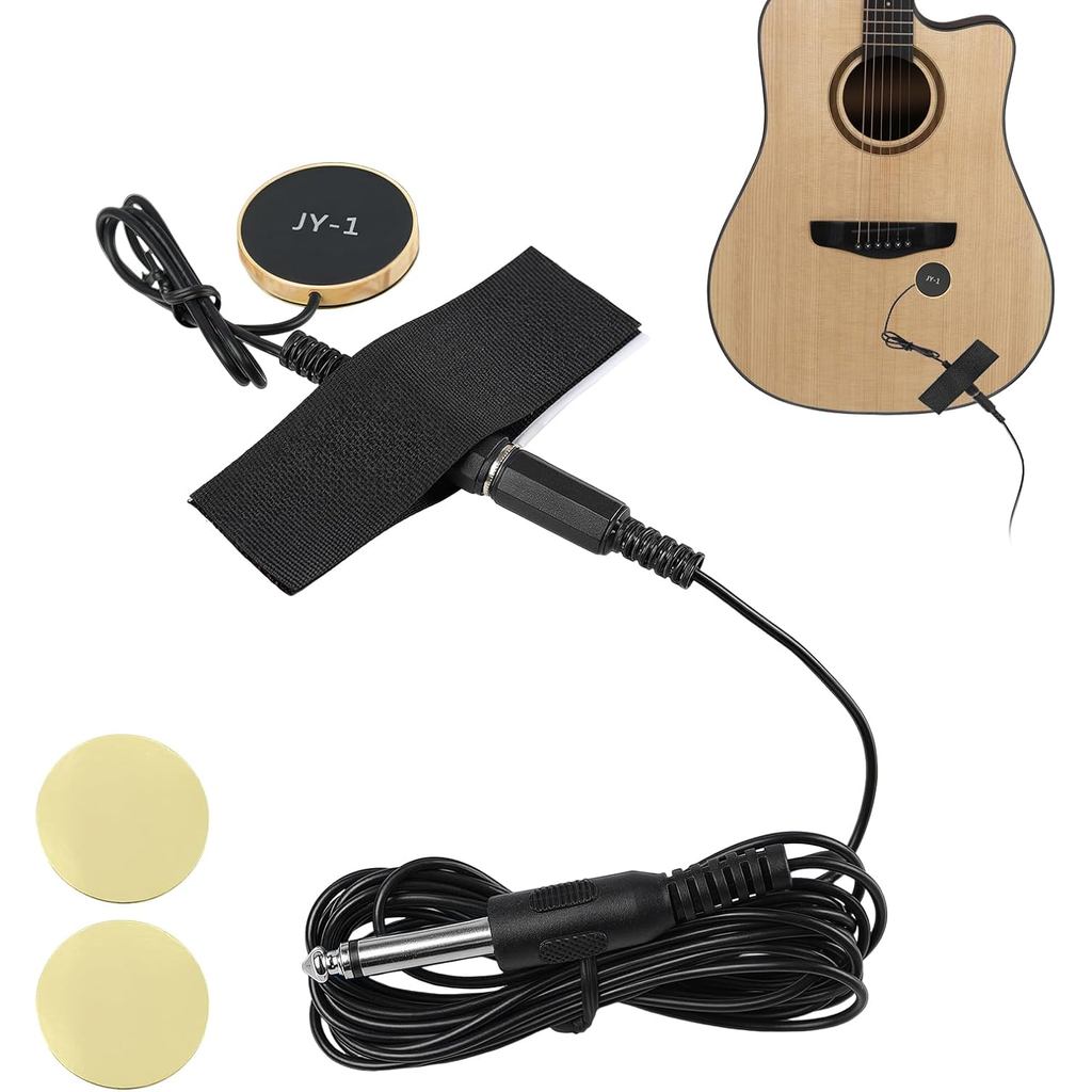 Captador de Contato Piezo - Captador de Montagem em Superfície para Violino, Violão, Violoncelo, Ukulele, Banjo, Mandoli