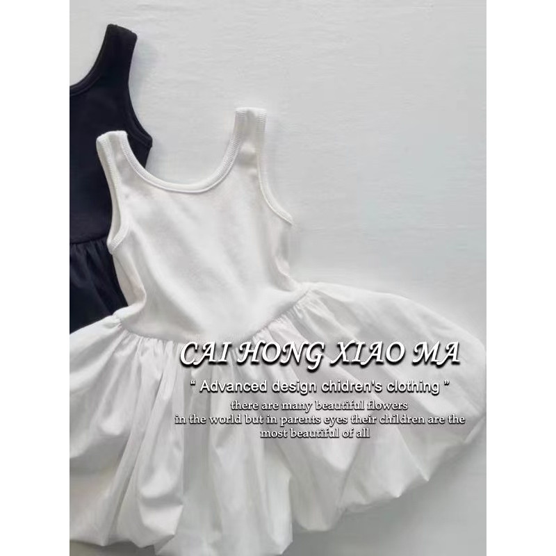 2025 novo estilo feminino Bud menina vestido sem mangas crianças roupas femininas bebê verão colete princesa pequeno ves