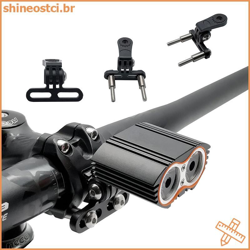 SHINE Bicicleta Farol Braet Haste Montagem Liga De Alumínio Ciclismo Frente Luz Titular Clipe Câmera Suporte Conector Lâ