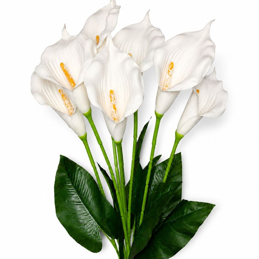 Buque Copo De Leite Artificial Folhagem Decoração Branco Barato Casa Estiloso