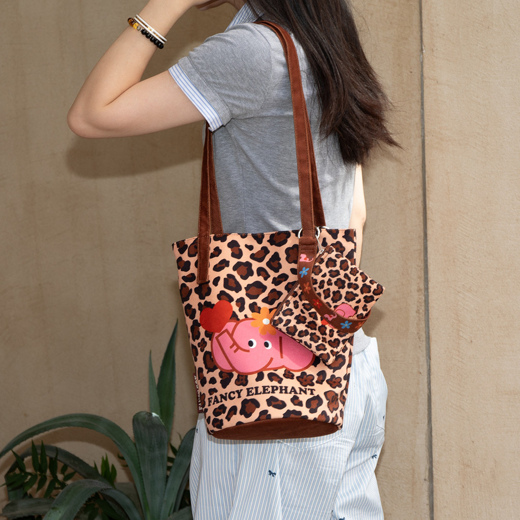 [oklife] Bolsa balde para festa florestal, nova mochila de grande capacidade com alça de um ombro para artigos diversos,