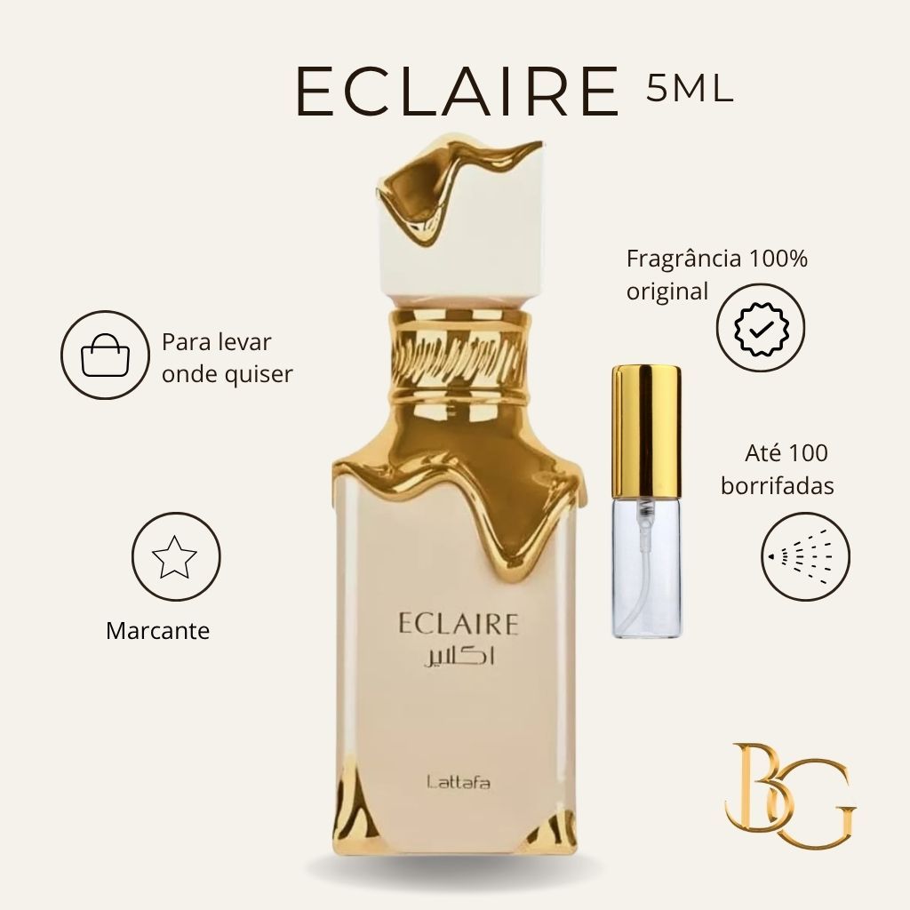 4 Perfumes Femininos Marcantes e Sedutores (5ml cada) Yara, Eclarie, Fakhar Rose, Atheeri.
