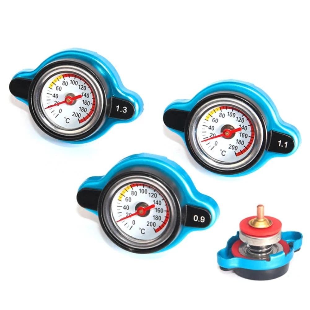 0.9 Bar/1.1 1.3 Tampa Do Radiador Térmico Tanque Medidor De Temperatura Da Água Capa Carro De Corrida Cabeça Grande Ou P