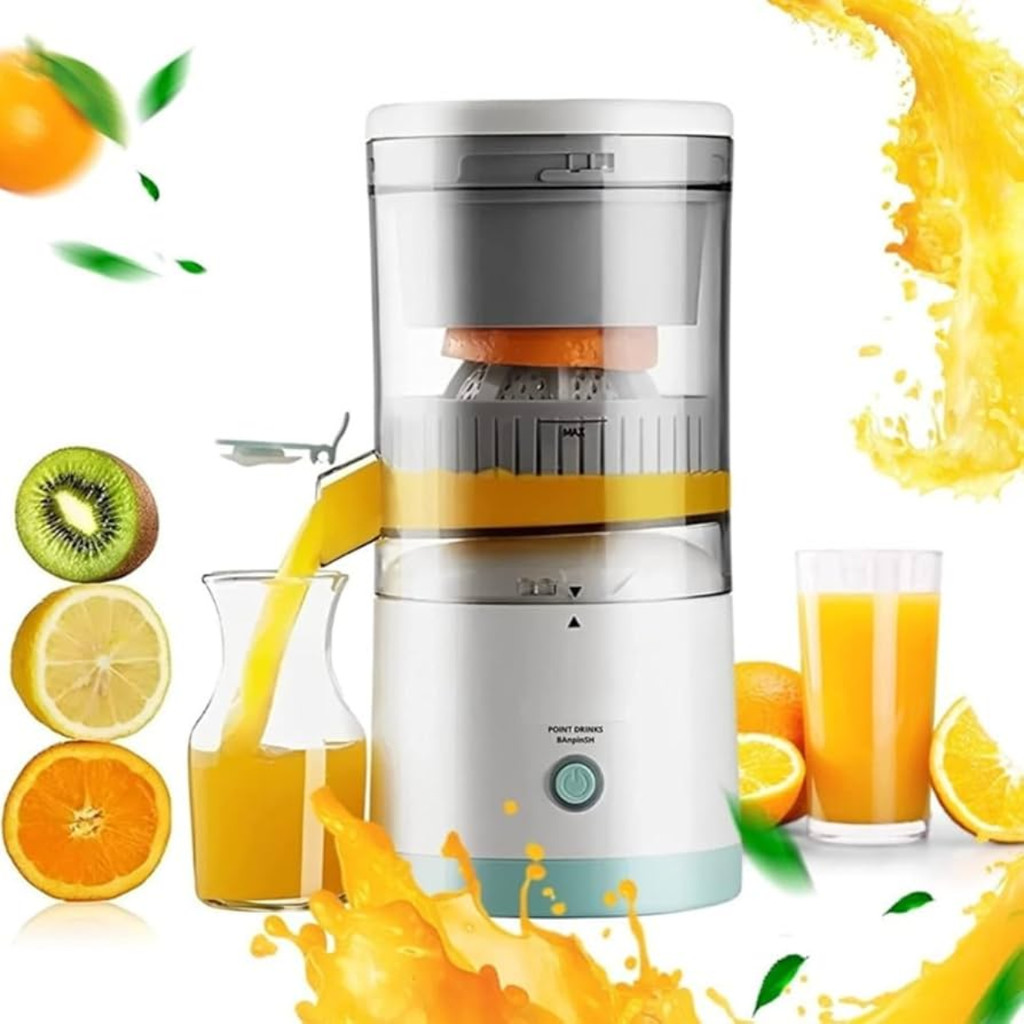 Espremedor Elétrico de Frutas Laranja Portátil Sem Fio Recarregável USB