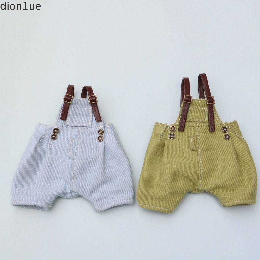 DION1UE Calça Jeans Para Boneca , Roupa Diária Com Suspensório , Roupas De Bjd , Macacão De 15-20 Cm