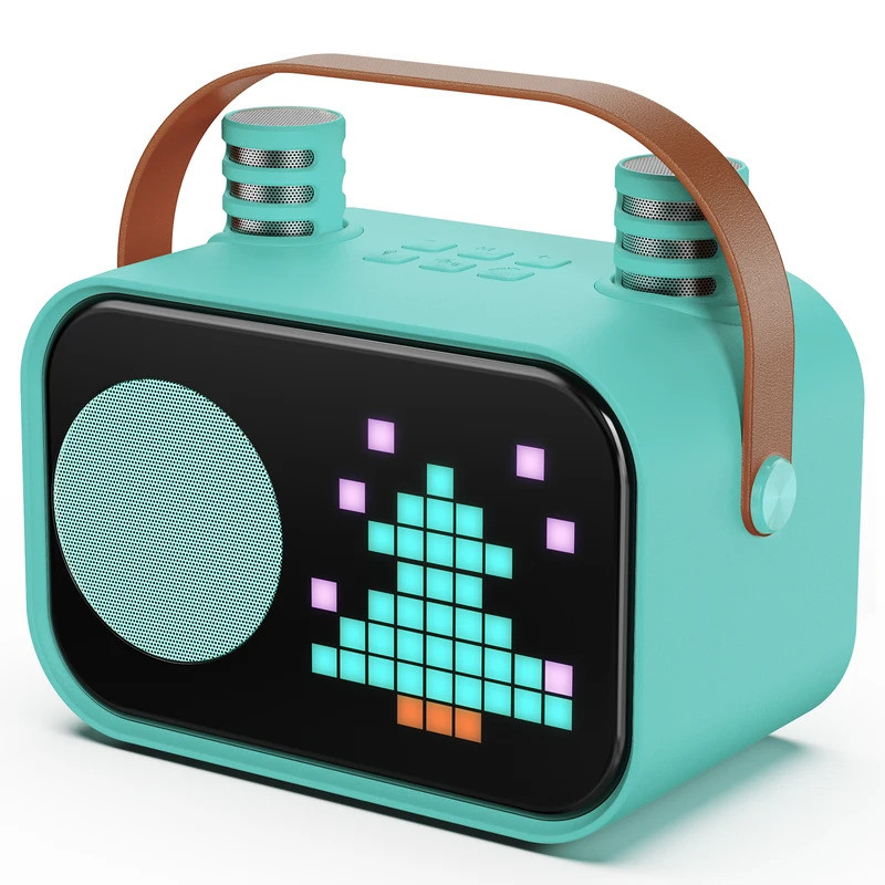 Alto-Falante Bluetooth FanFun , Máquina De Karaokê Para Crianças , Portátil Com Microfone , 15 Modos Animados , 4 Vozes 