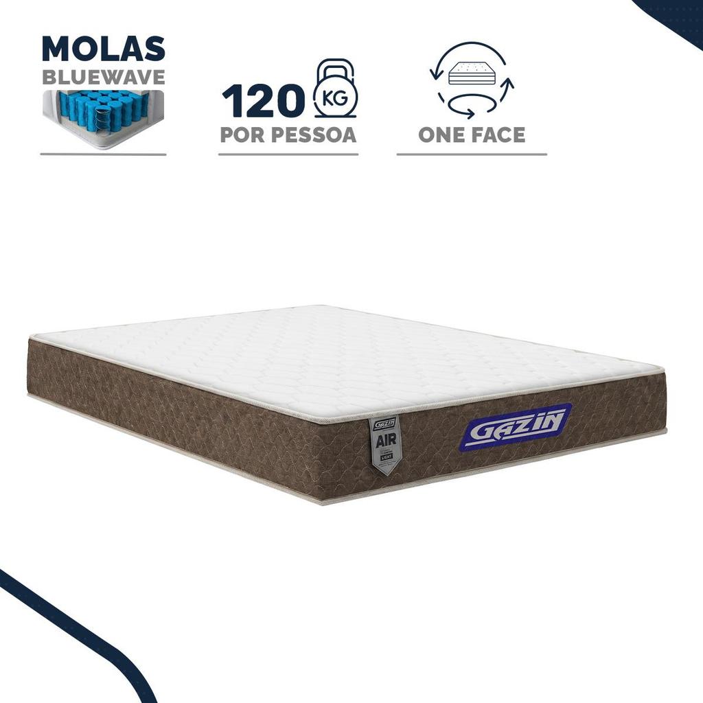 Colchão Gazin de Molas Ensacadas One Face Air Light Casal 138cm