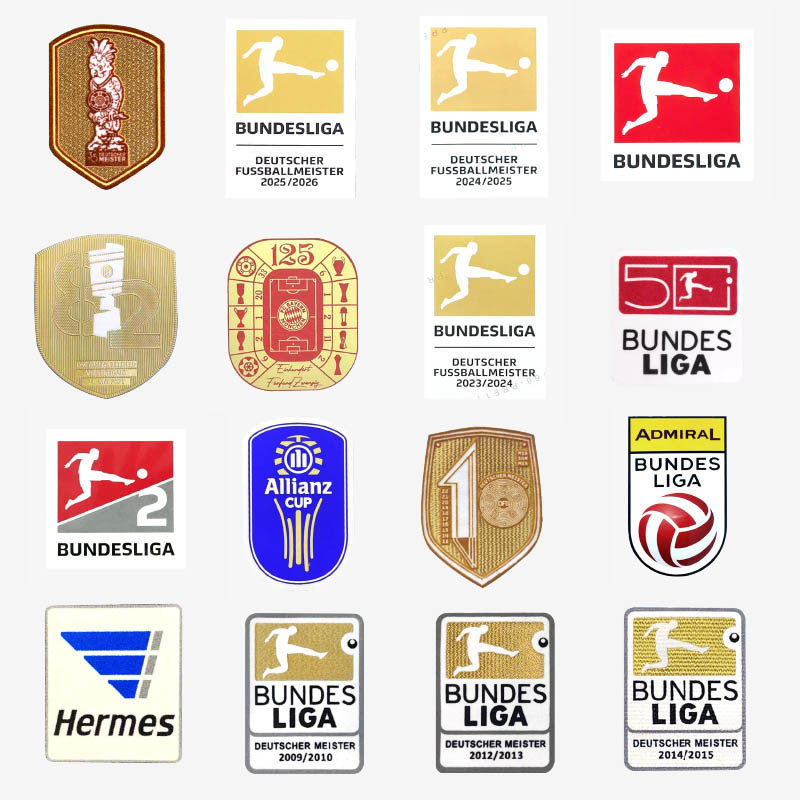 Bayern Emblema de futebol Bundesliga Patch de futebol Patch de honra Dortmund Camisa Patch personalizado