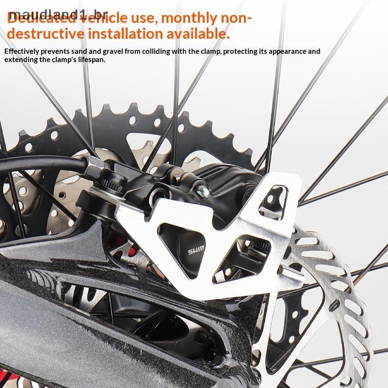 mau CNC Liga De Alumínio Mountain Bike Pinça Traseira Placa Guarda Bomba Freio Traseiro Protetor Capa Protetora Fácil In