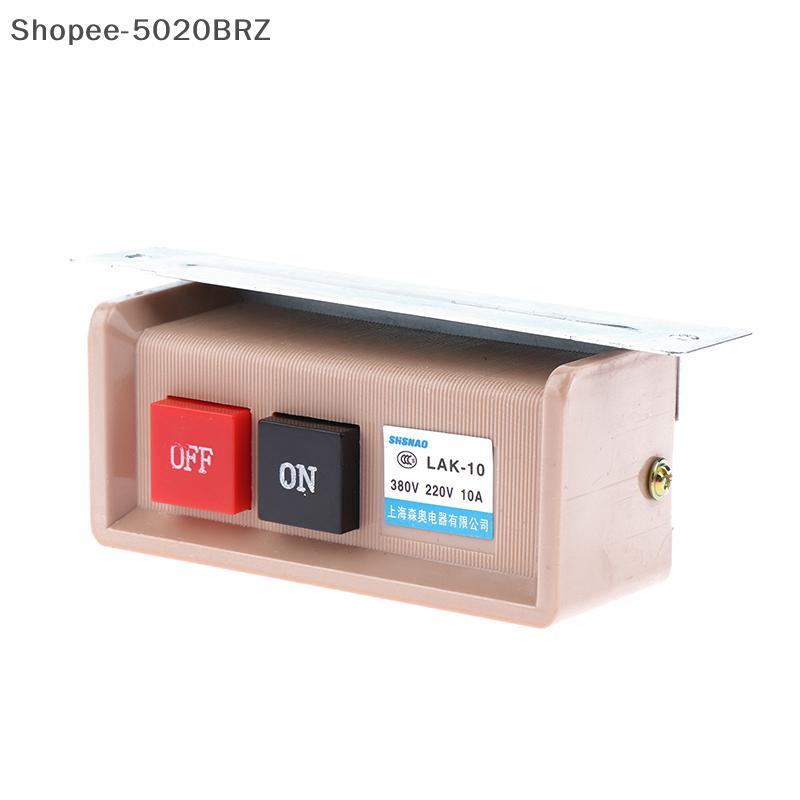 [THEBR] ON/OFF Start Stop Interruptor De Botão Montado Embutido AC 380/220V 10A Máquina De Costura [BR]
