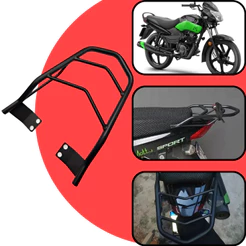 Bagageiro Churrasqueira Reforçado Mottu Tvs Sport 110 Preto
