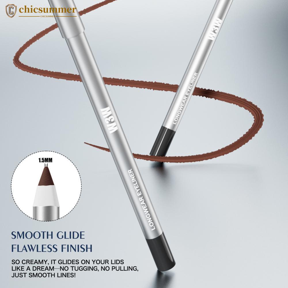 CHICSUMMER Fosco Delineador Gel Lápis Ultra-Fino Fácil Coloração À Prova Dsweatágua Sweatproof De Manchas Olho Cosmético