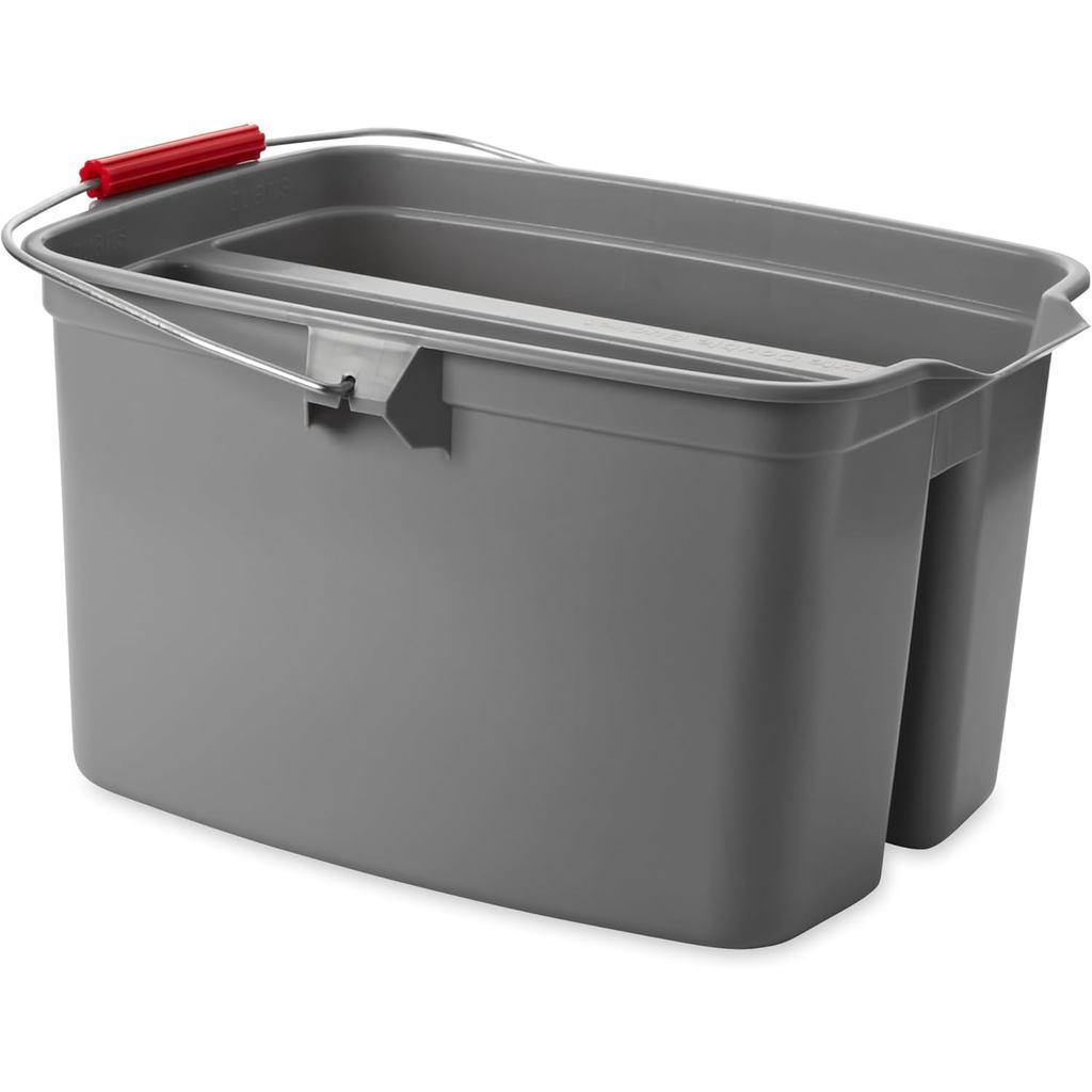 Balde De Plástico Duplo Para Produtos Comerciais Rubbermaid Limpeza Fácil De Transportar 19 Qu