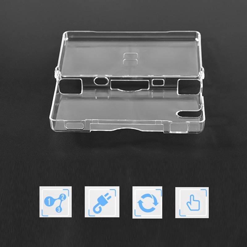 Capa Protetora Transparente Com Lente De Tela Para Nintendo DS Lite NDSL — imagem 2 de 2