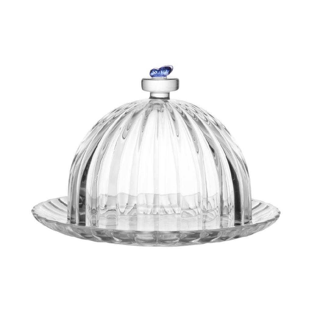 Porta Queijo Cristal Cúpula Protetora Detalhe Borboleta 3D Fairy Sortida Café Da Manhã