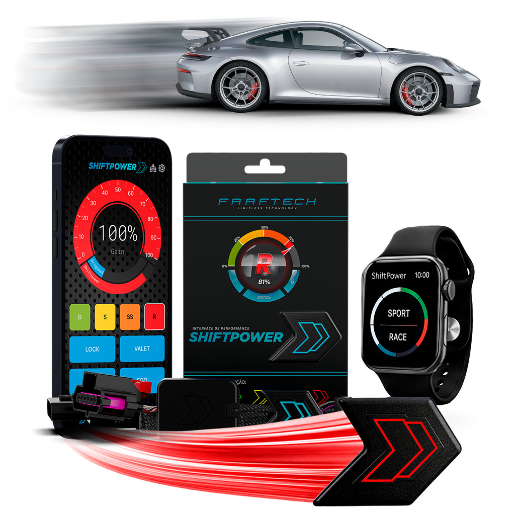 Shiftpower Modulo Chip Acelerador Tira Atraso do Pedal Agora Com Carplay e Andro