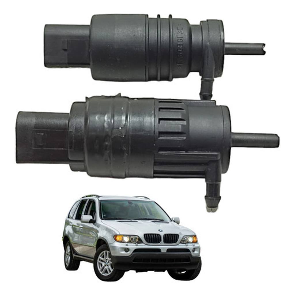Kit Flange Bomba Reservatorio Parabrisa Bmw X5 V8 2005 Prata