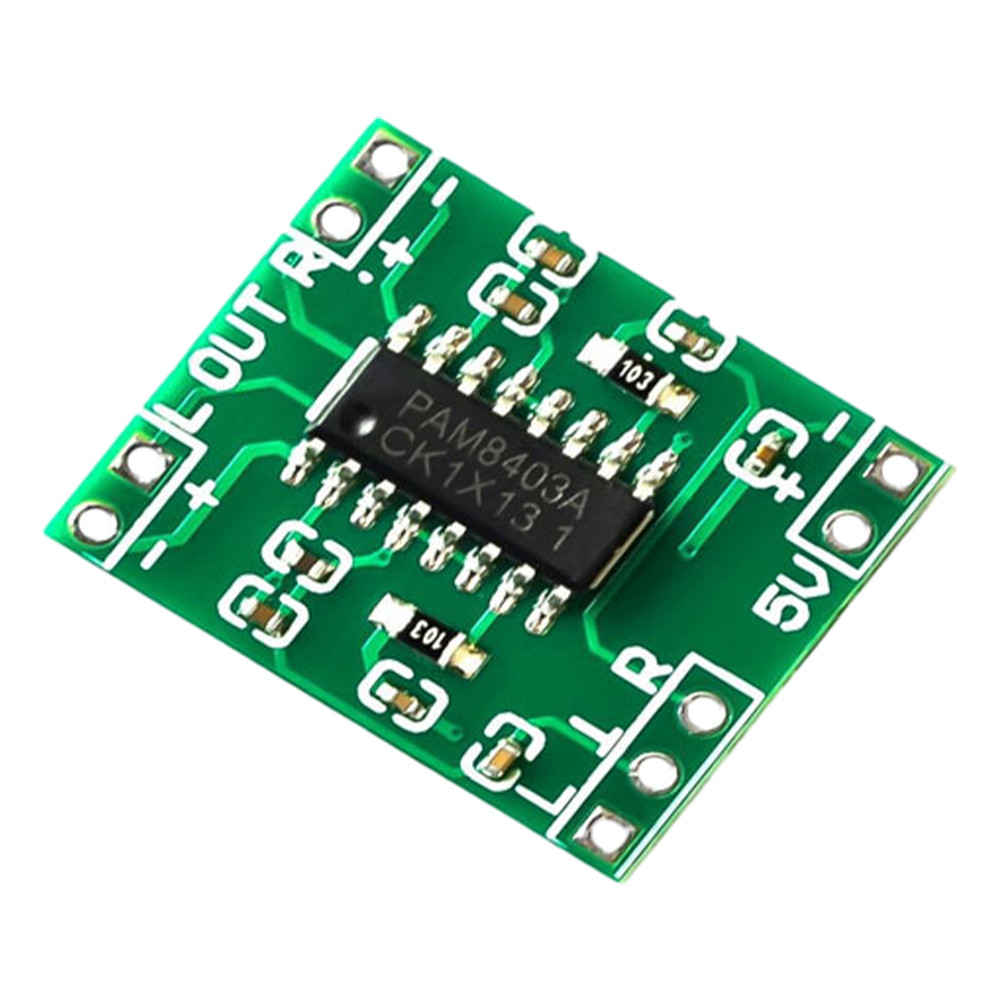 PAM8403 Módulo Amplificador De Som Digital Classe D 2 Canais Mini De Placa Amplificadora De Potência Fonte De Alimentaçã