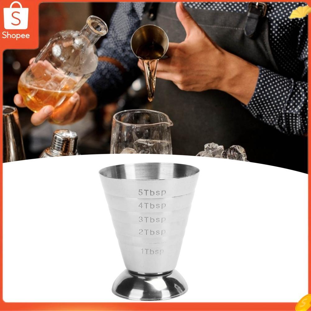 Hap Copo de medição de aço inoxidável Hap Mingzhe Polimento de espelho Jigger de coquetel multifuncional para barra de