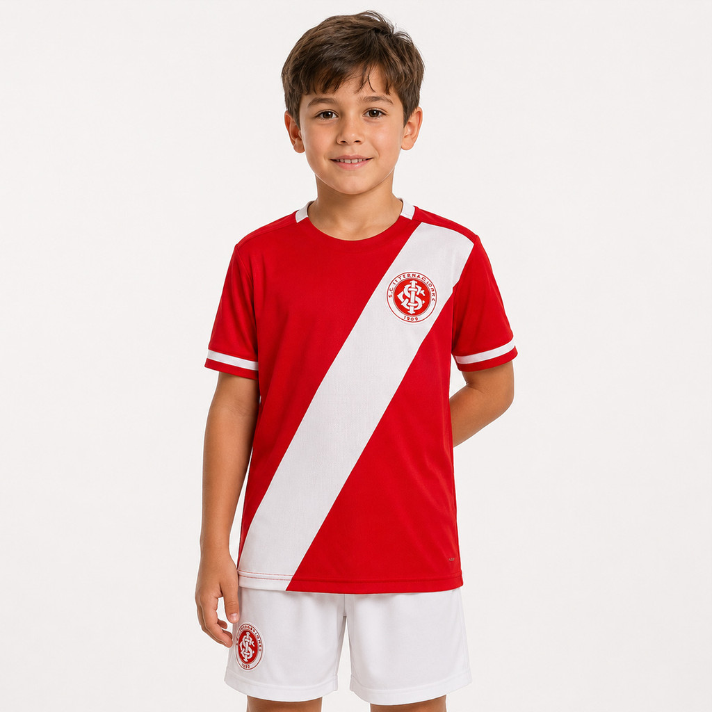 Camisa Internacional Layer Infantil Vermelha