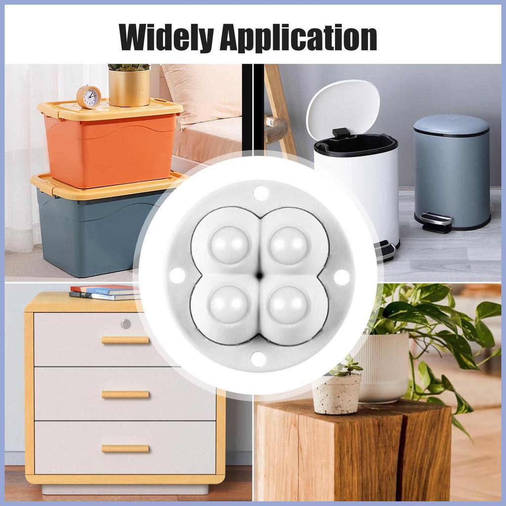 Rodas Para Móveis Conjunto De 4 Auto Vara 360 Graus Rotação Bola Rodízio Polia Vaso De Flores DIY Mueadybr