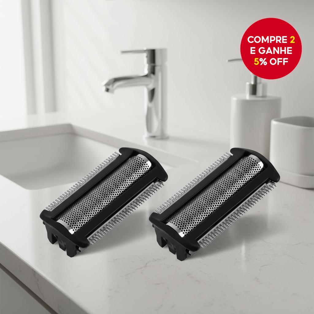  2Pc Lâminas de Substituição Compatíveis com Philips Bodygroom Série e Diversos Aparadores