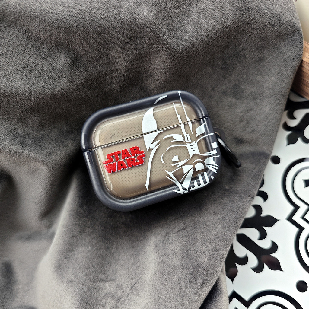 Star Wars Black Wars Capa para fone de ouvido Airpods1/2 Geração Capa protetora macia Apple pro2 Capa para fone de ouvid