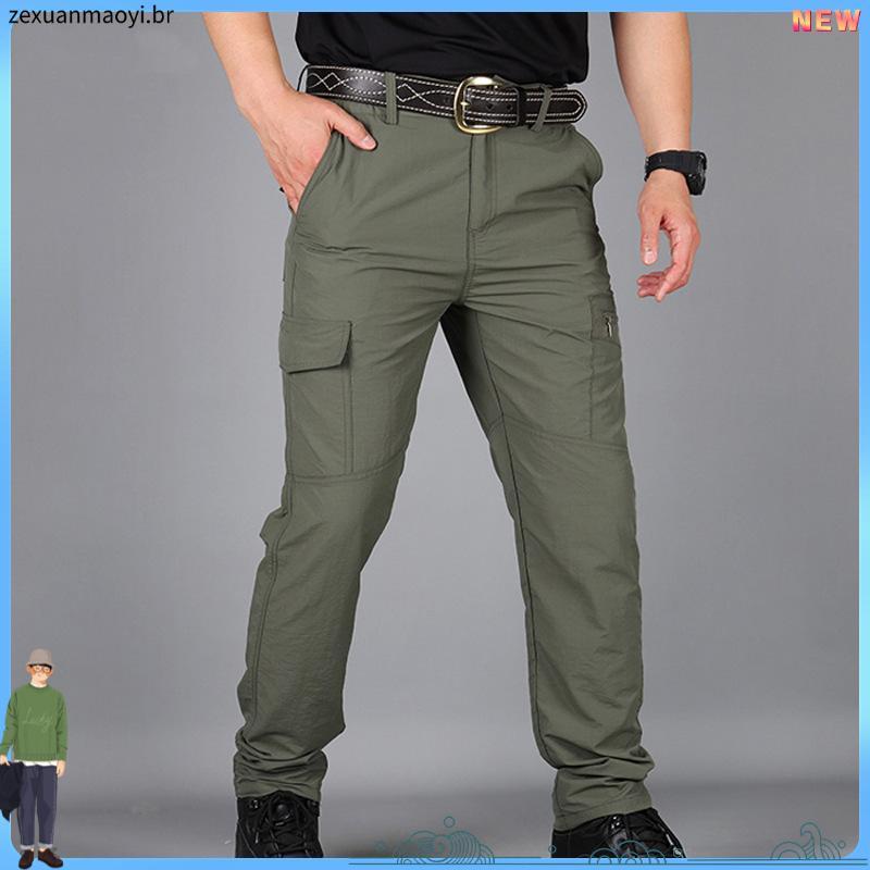 Calça Cargo Masculina Rip Poly Tatica Original Reforçada Trilha Pesca
