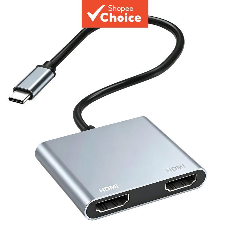 Adaptador de vídeo HUB 4K HD USB-C para HDMI Tipo C Conversor de tela estendida para Laptop MacBook